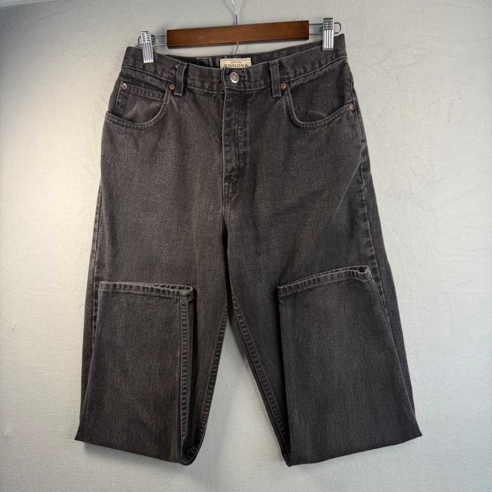 Y2K Sonoma Jeans Women 30 Black Excellent Cotton